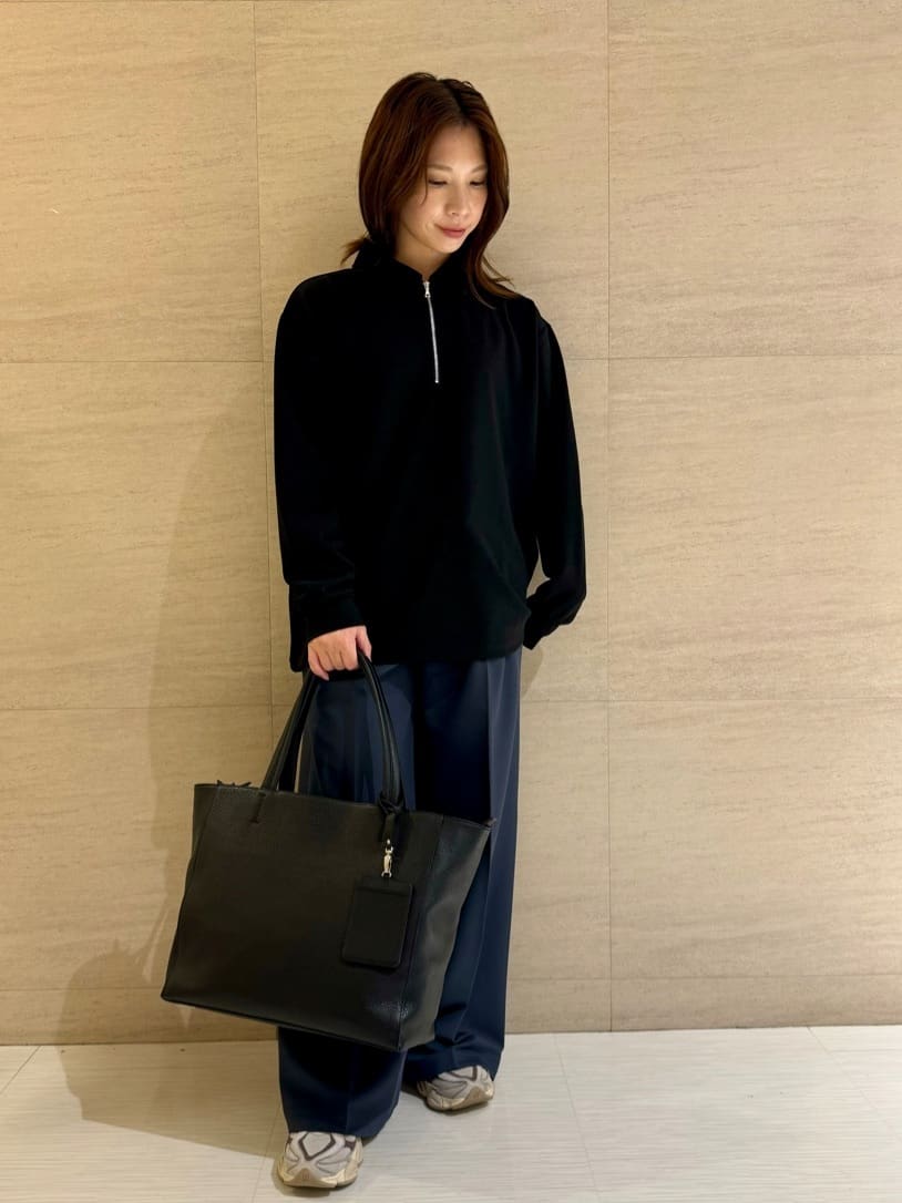 tk.TAKEO KIKUCHIのジョーゼットハーフジップポロを使ったコーディネートを紹介します。｜Rakuten Fashion(楽天ファッション／旧楽天ブランドアベニュー)4737004