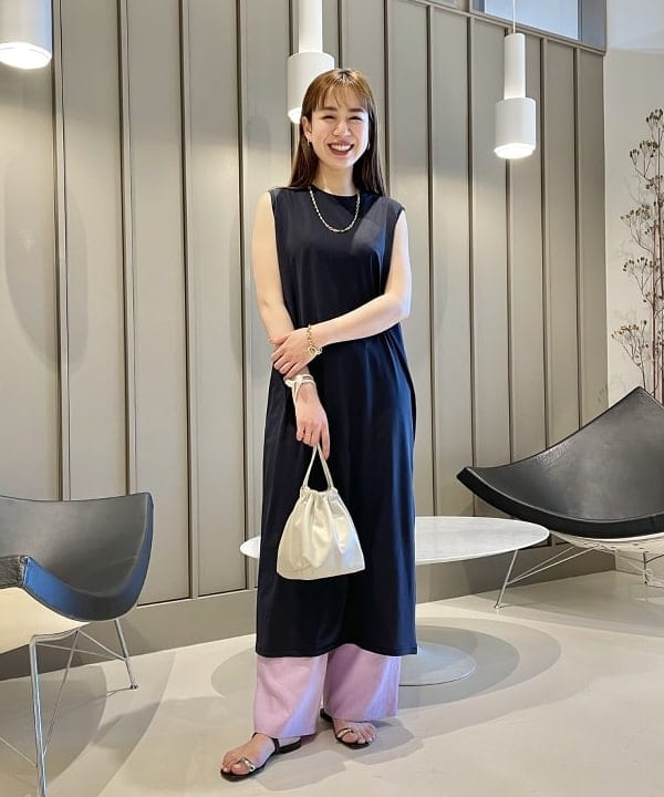 Demi-Luxe BEAMS | ATON / スビン ノースリーブドレス | Rakuten