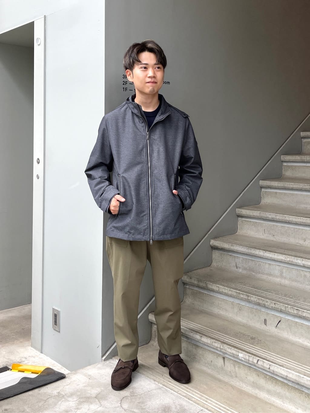 TAKEO KIKUCHIの【軽量アウター】エレクティブ シェル ブルゾンを使ったコーディネートを紹介します。｜Rakuten Fashion(楽天ファッション／旧楽天ブランドアベニュー)4737725