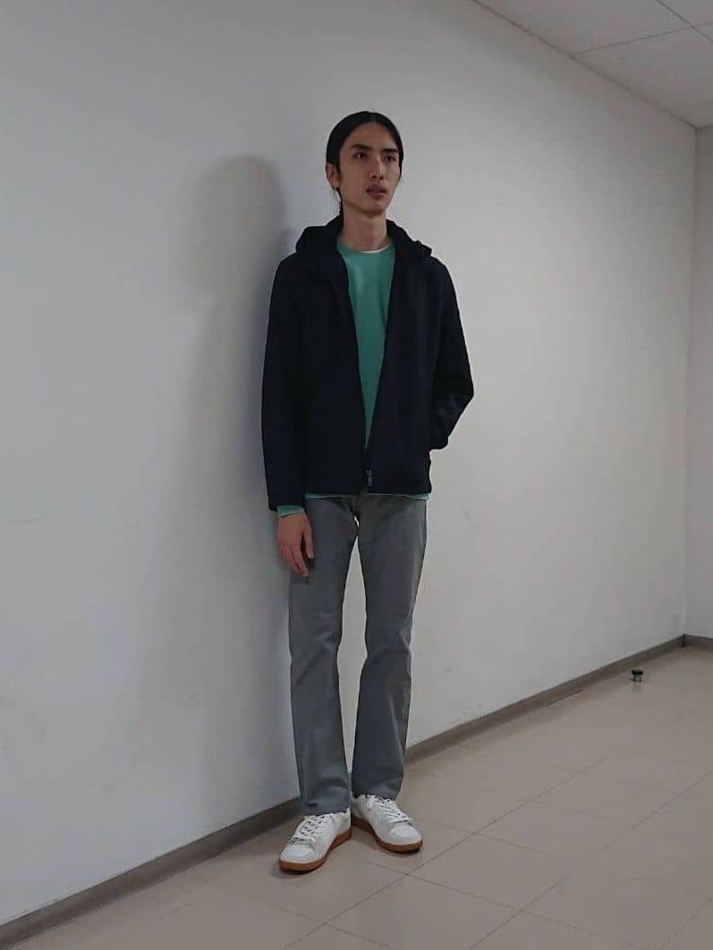 TAKEO KIKUCHIの【DOWN FABRIC】ダウンファブリック フード ZIP UP ブルゾンを使ったコーディネートを紹介します。｜Rakuten Fashion(楽天ファッション／旧楽天ブランドアベニュー)4754803