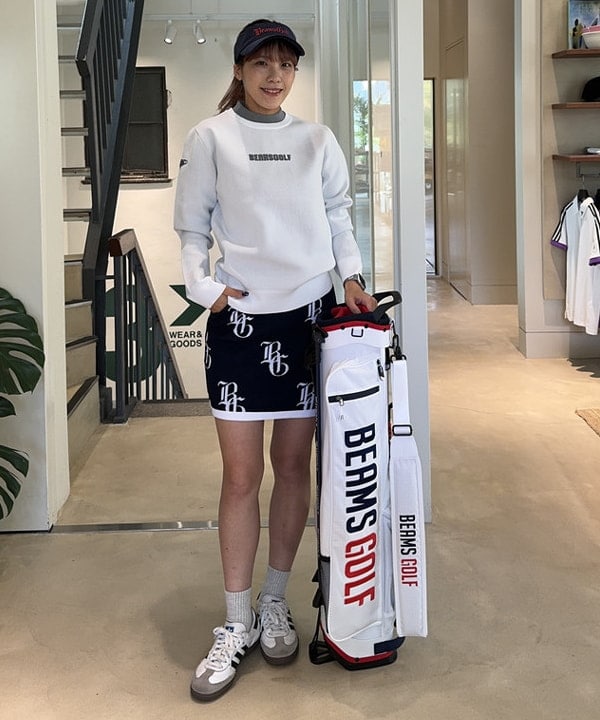 【新品・上コーデ】BEAMS GOLF レディースウェアセット ビームスゴルフ ドットエアー ロングパンツ 83-23-0013-803