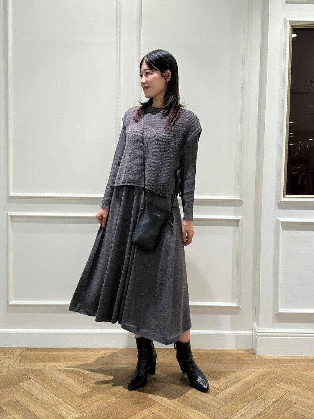 新品 マッキントッシュ ロンドン ホールガーメントアンサンブルワンピース 38 ホールガーメントアンサンブルワンピース(ワンピース)｜MACKINTOSH