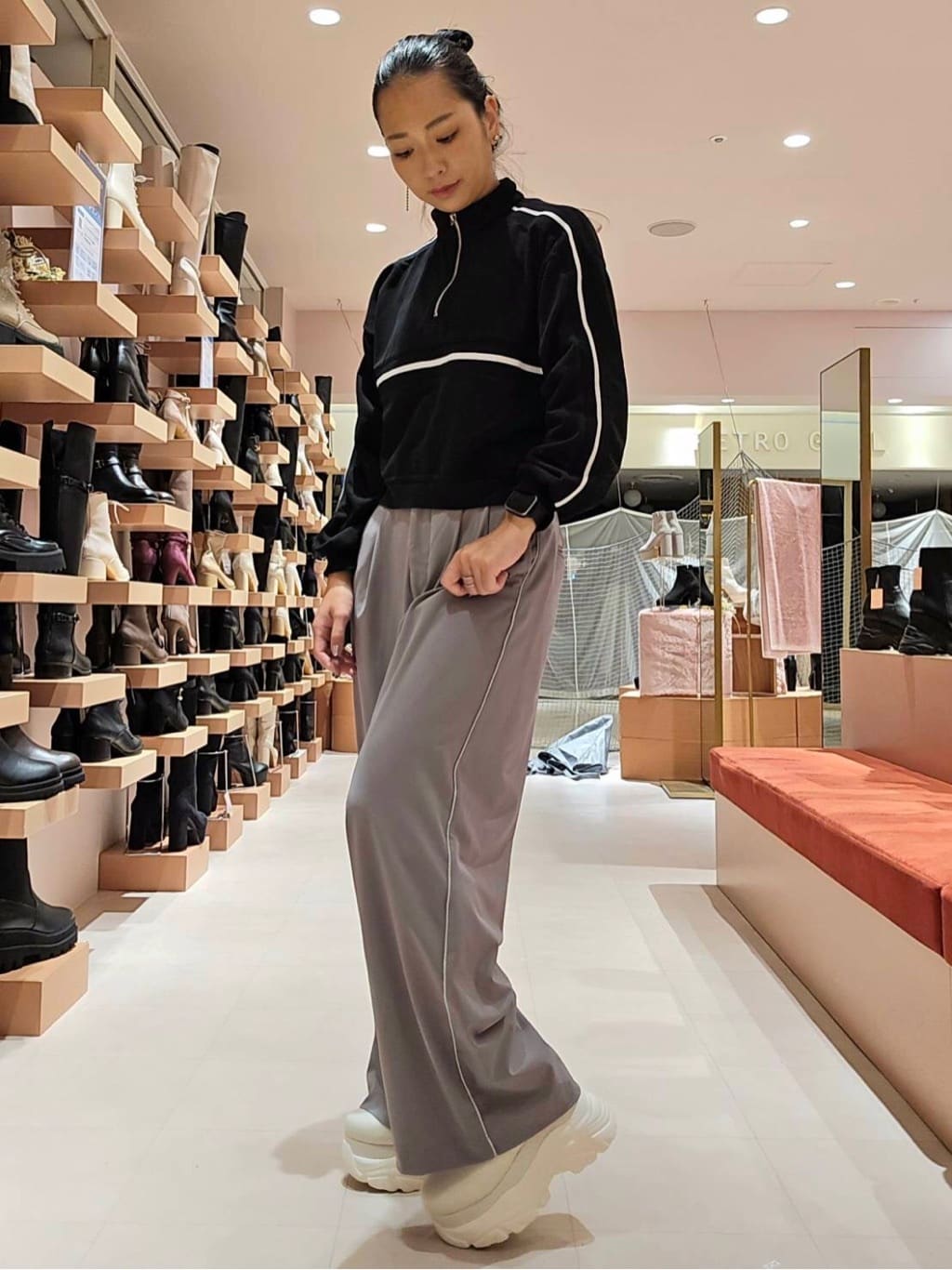 ESPERANZAのスニーカーソールショートブーツを使ったコーディネートを紹介します。｜Rakuten Fashion(楽天ファッション／旧楽天ブランドアベニュー)4767816