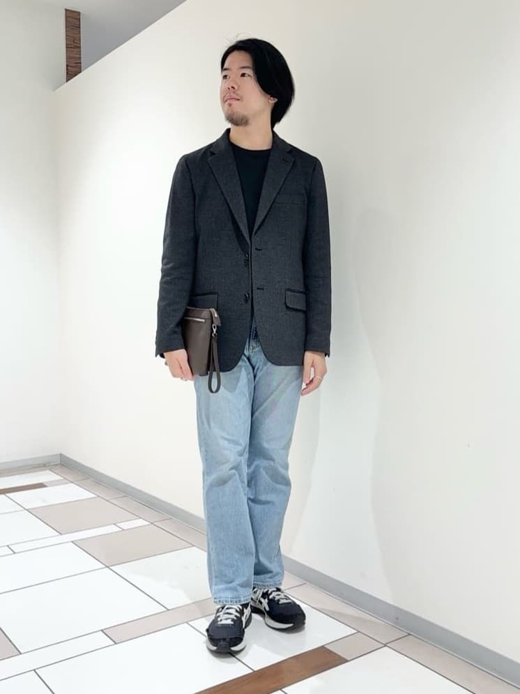 TAKEO KIKUCHIの【尾州織】ウールブレンド ムリネ千鳥ジャケット/ セットアップ対応を使ったコーディネートを紹介します。｜Rakuten Fashion(楽天ファッション／旧楽天ブランドアベニュー)4775975