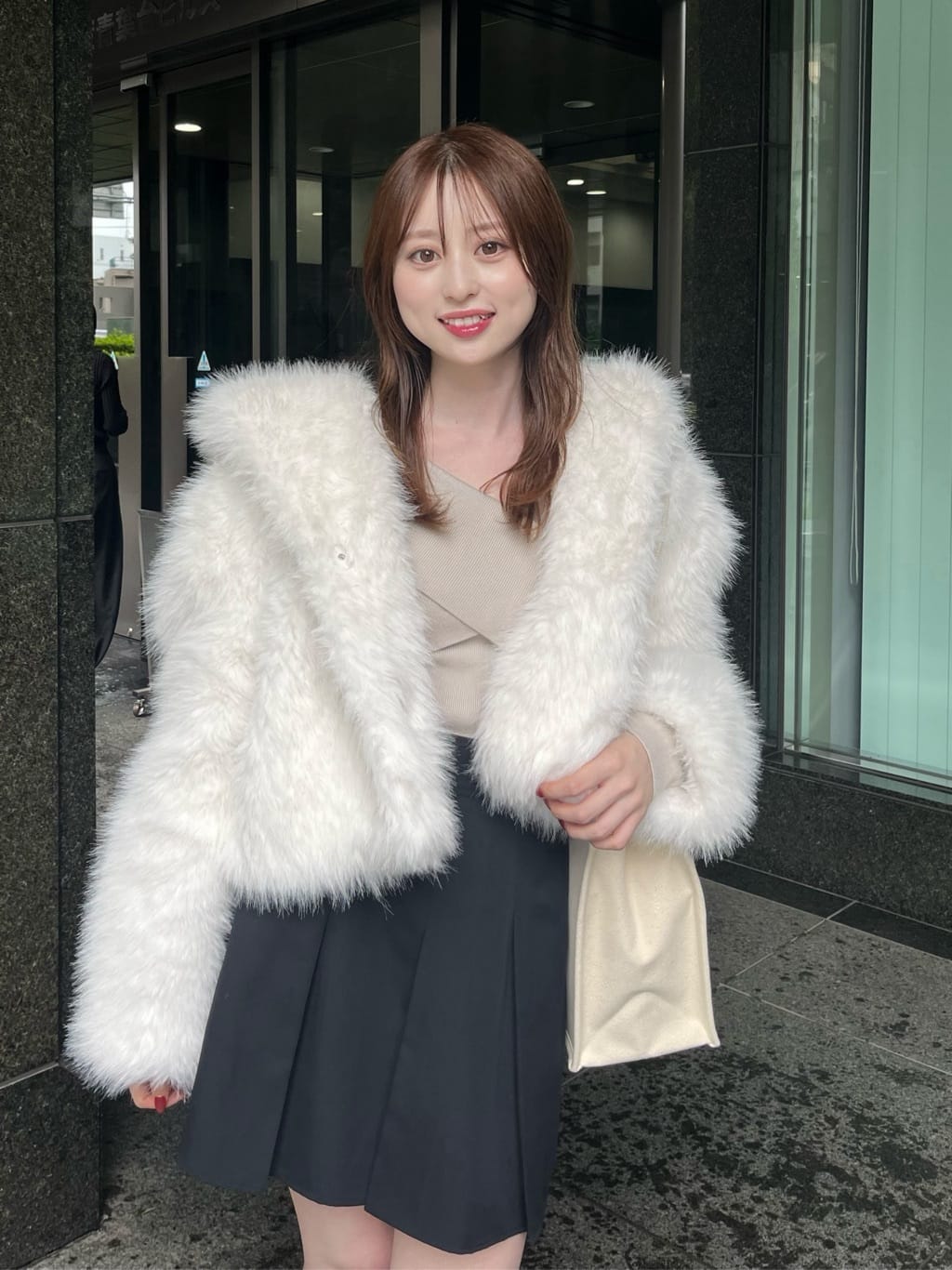 rienda リエンダ　ビッグフードフェイクファーコート rienda｜ビッグフードフェイクファーコート | Rakuten Fashion