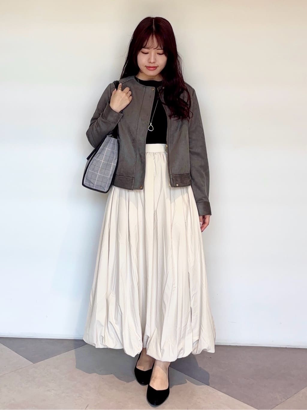 groveの【雑誌掲載】スエードライクブルゾンを使ったコーディネートを紹介します。｜Rakuten Fashion(楽天ファッション／旧楽天ブランドアベニュー)4782650