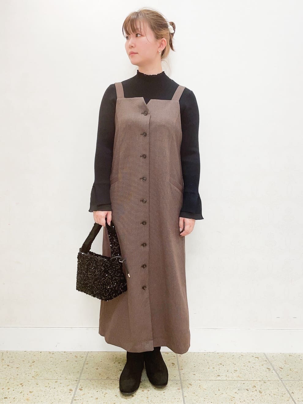 groveのプリーツレイヤードプルオーバーを使ったコーディネートを紹介します。｜Rakuten Fashion(楽天ファッション／旧楽天ブランドアベニュー)4788962