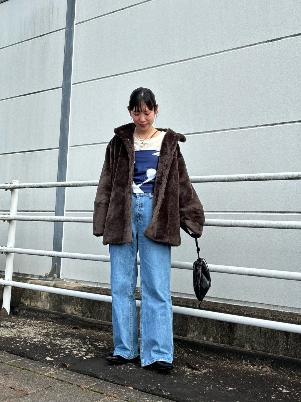 【willow】コクーンシルエットミドルファーコート WILLOW コクーンシルエットミドルファーコート