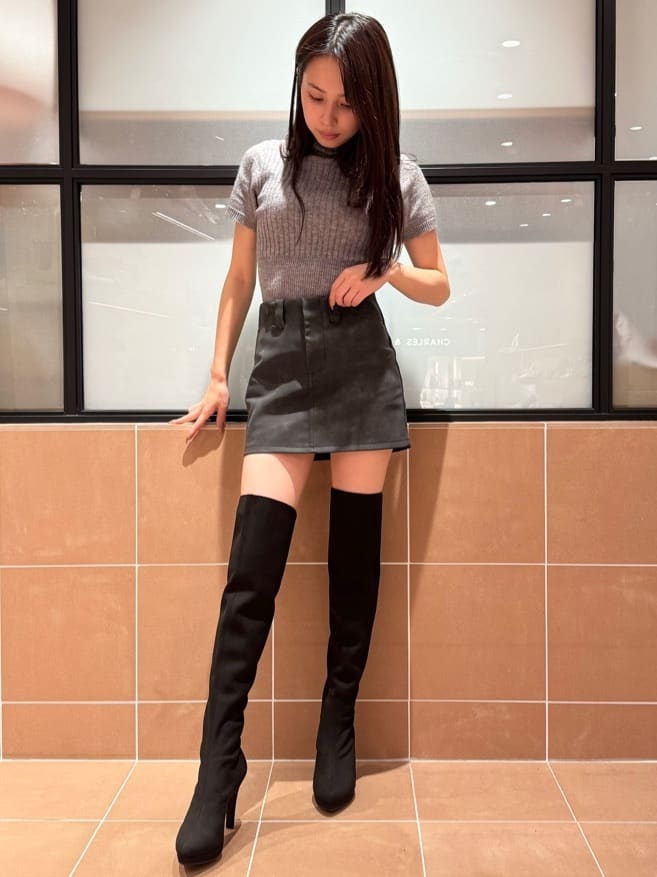 ESPERANZAの◆プラットフォームニーハイロングブーツを使ったコーディネートを紹介します。｜Rakuten Fashion(楽天ファッション／旧楽天ブランドアベニュー)4793934