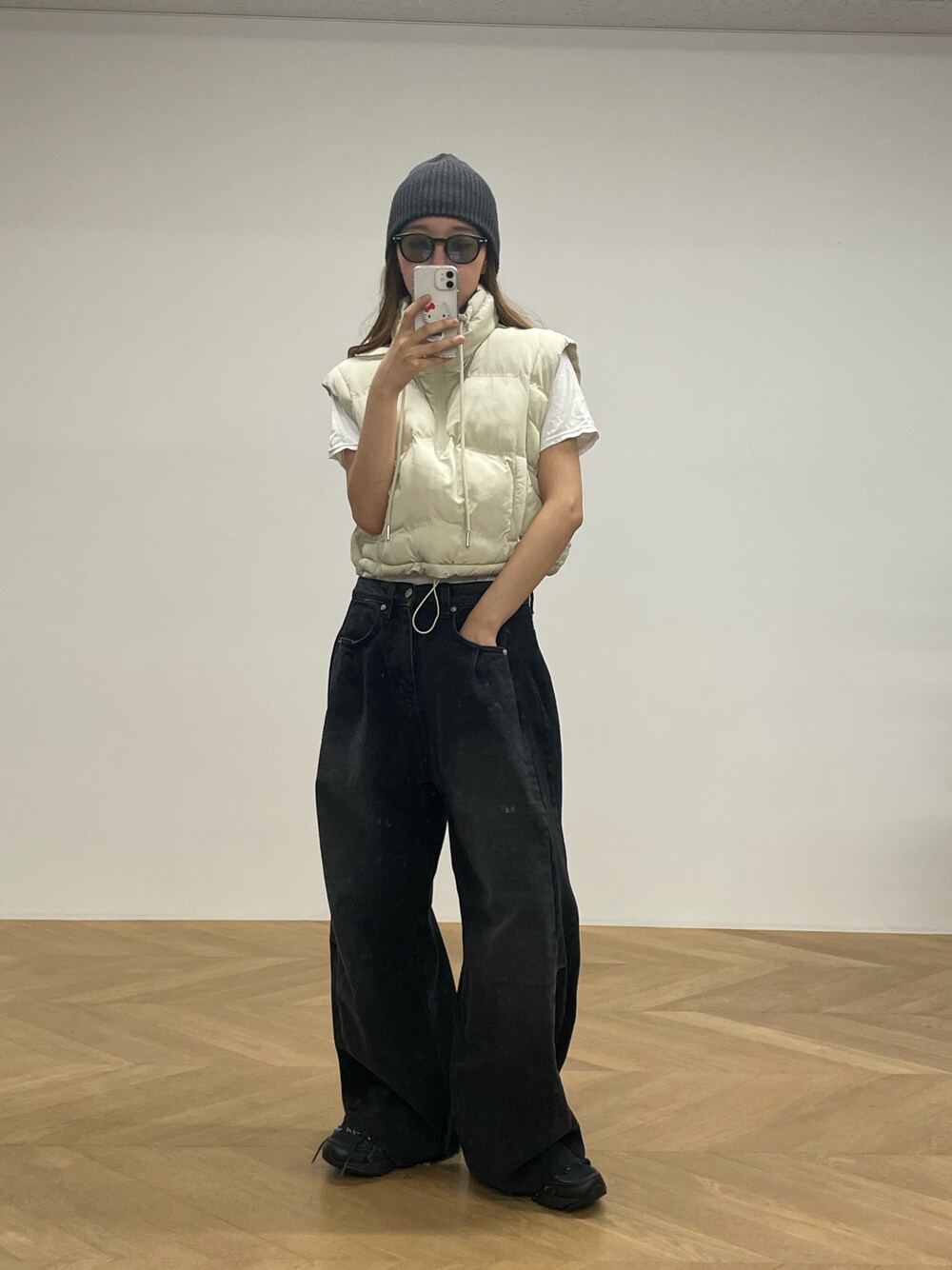 canal jean切替カットオフデニムパンツ CANAL JEAN（キャナルジーン）の「diggity 切替カットオフデニム