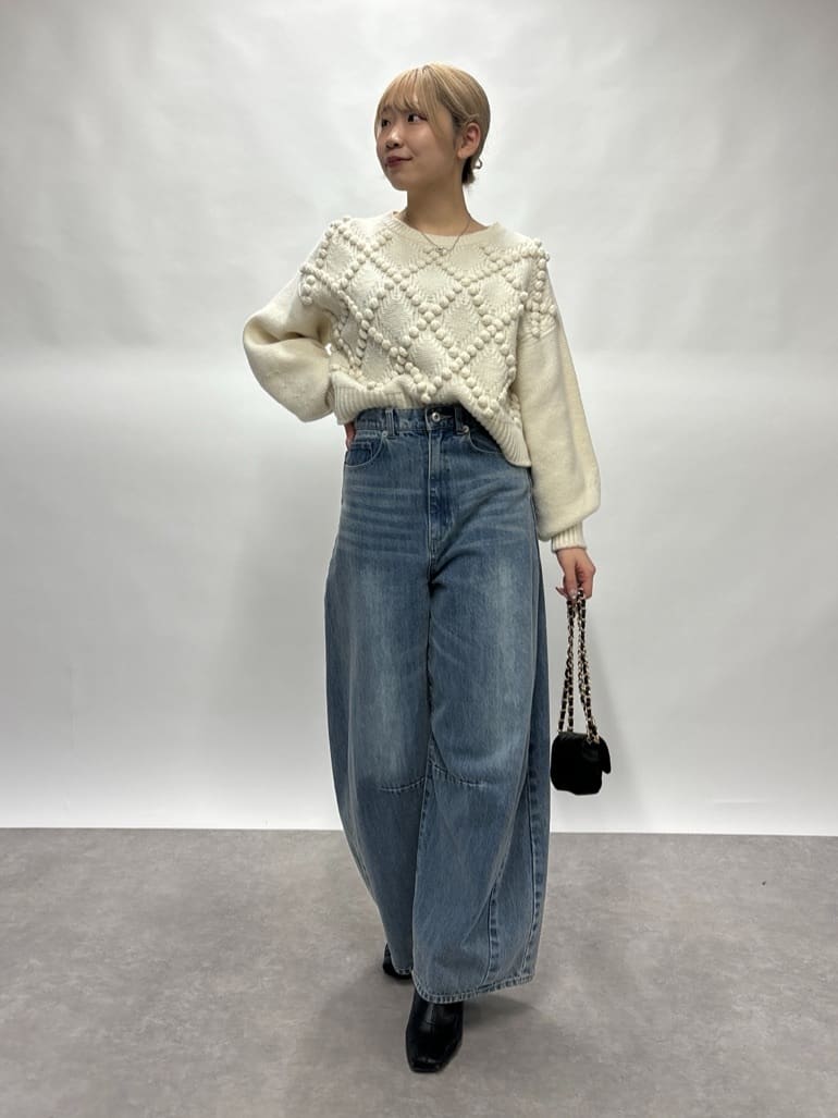C5447 ワイドニット×デニムコーデ C5447 ワイドニット×デニムコーデ