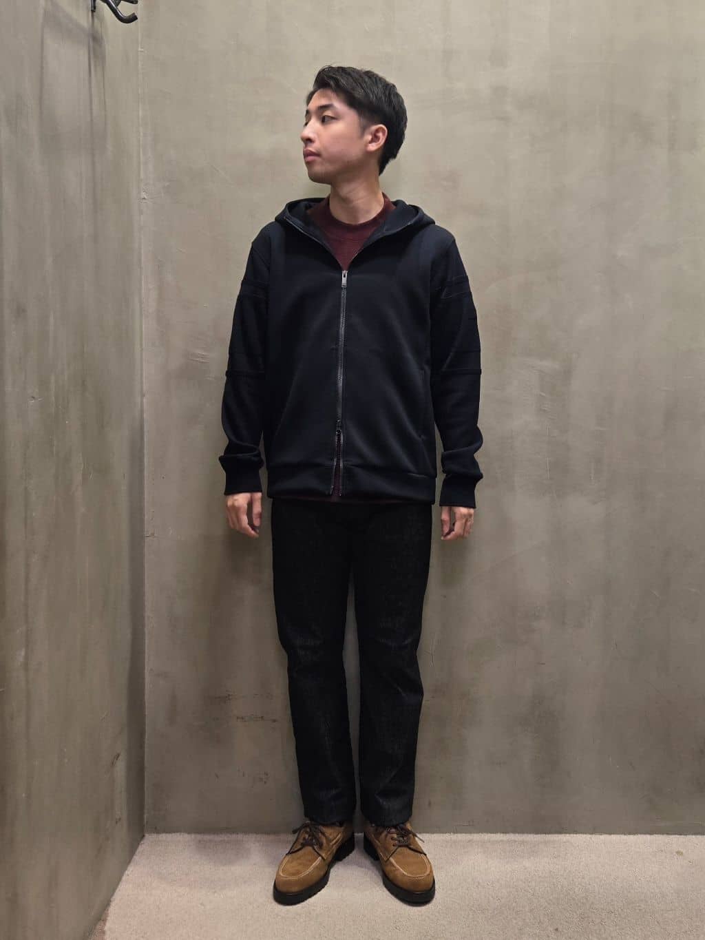 TAKEO KIKUCHIの【Sサイズ~】ウールブレンド ポンチ カットソーを使ったコーディネートを紹介します。｜Rakuten Fashion(楽天ファッション／旧楽天ブランドアベニュー)4814637