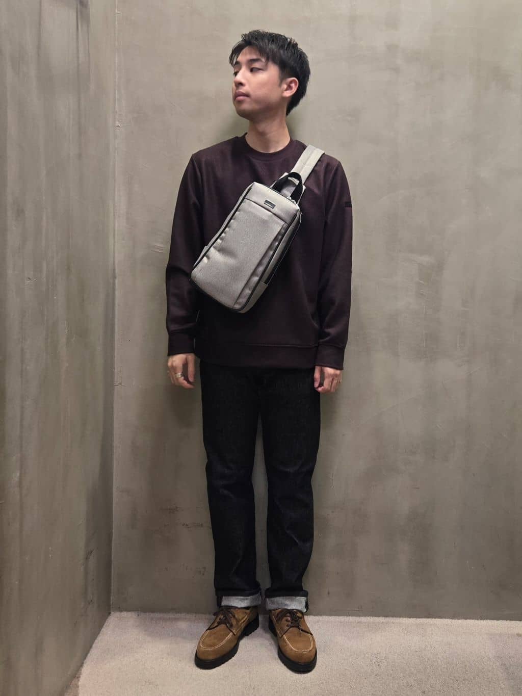 TAKEO KIKUCHIの【DOWN FABRIC】ダウンファブリック プルオーバー スウェットを使ったコーディネートを紹介します。｜Rakuten Fashion(楽天ファッション／旧楽天ブランドアベニュー)4818274