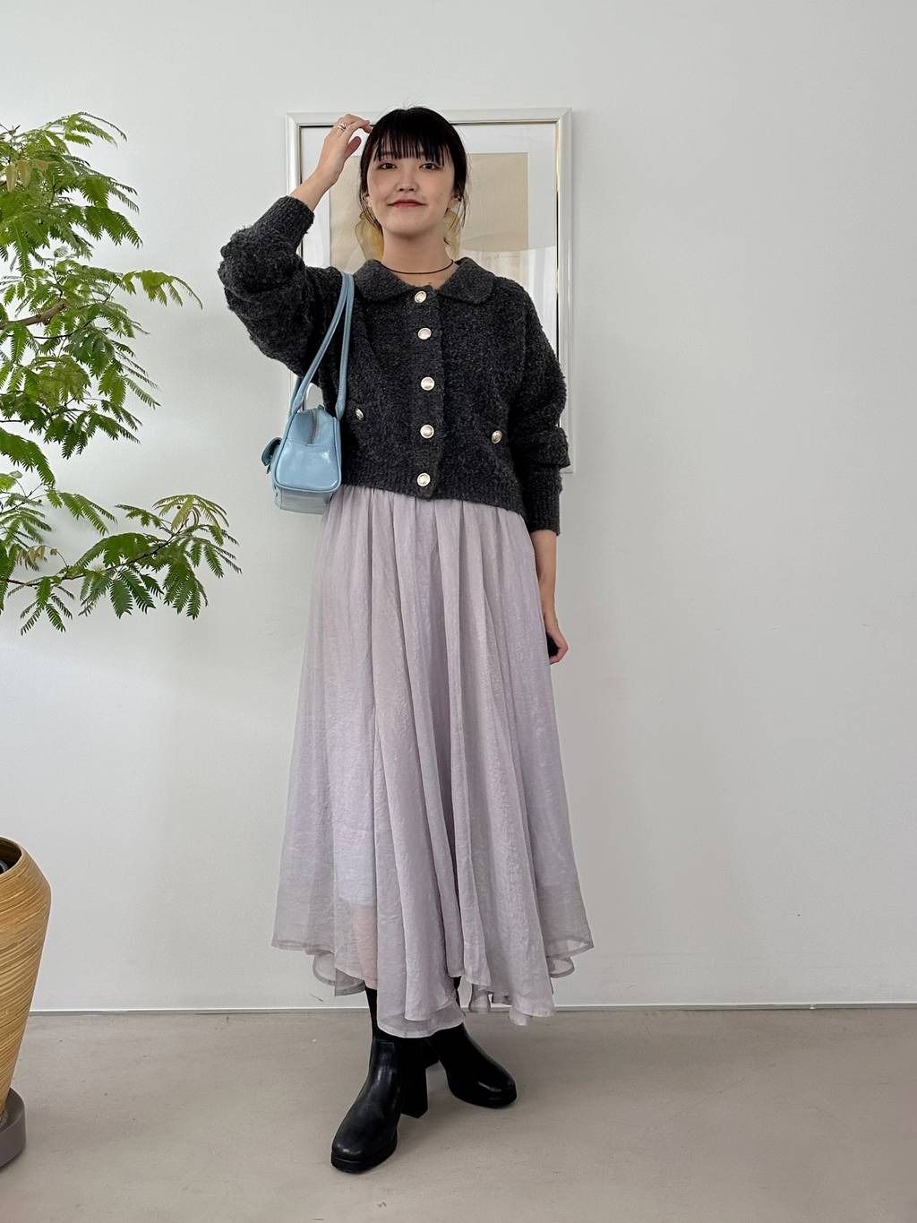 mysty womanの【上西星来さん着用アイテム】ニットストームショートブーツを使ったコーディネートを紹介します。｜Rakuten Fashion(楽天ファッション／旧楽天ブランドアベニュー)4822461
