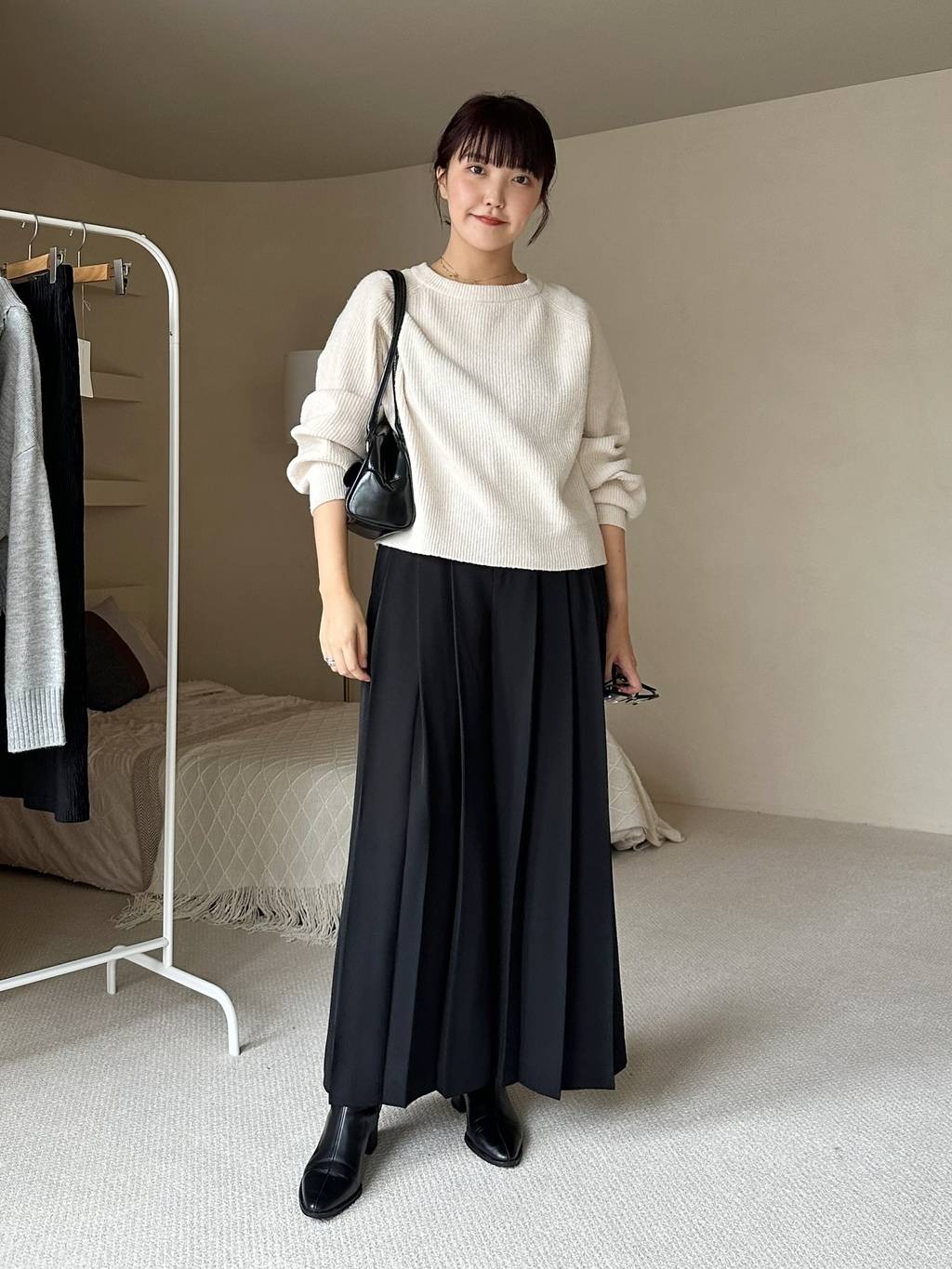 mysty womanの【WEB限定】アイスクリームクルーニットを使ったコーディネートを紹介します。｜Rakuten Fashion(楽天ファッション／旧楽天ブランドアベニュー)4822463