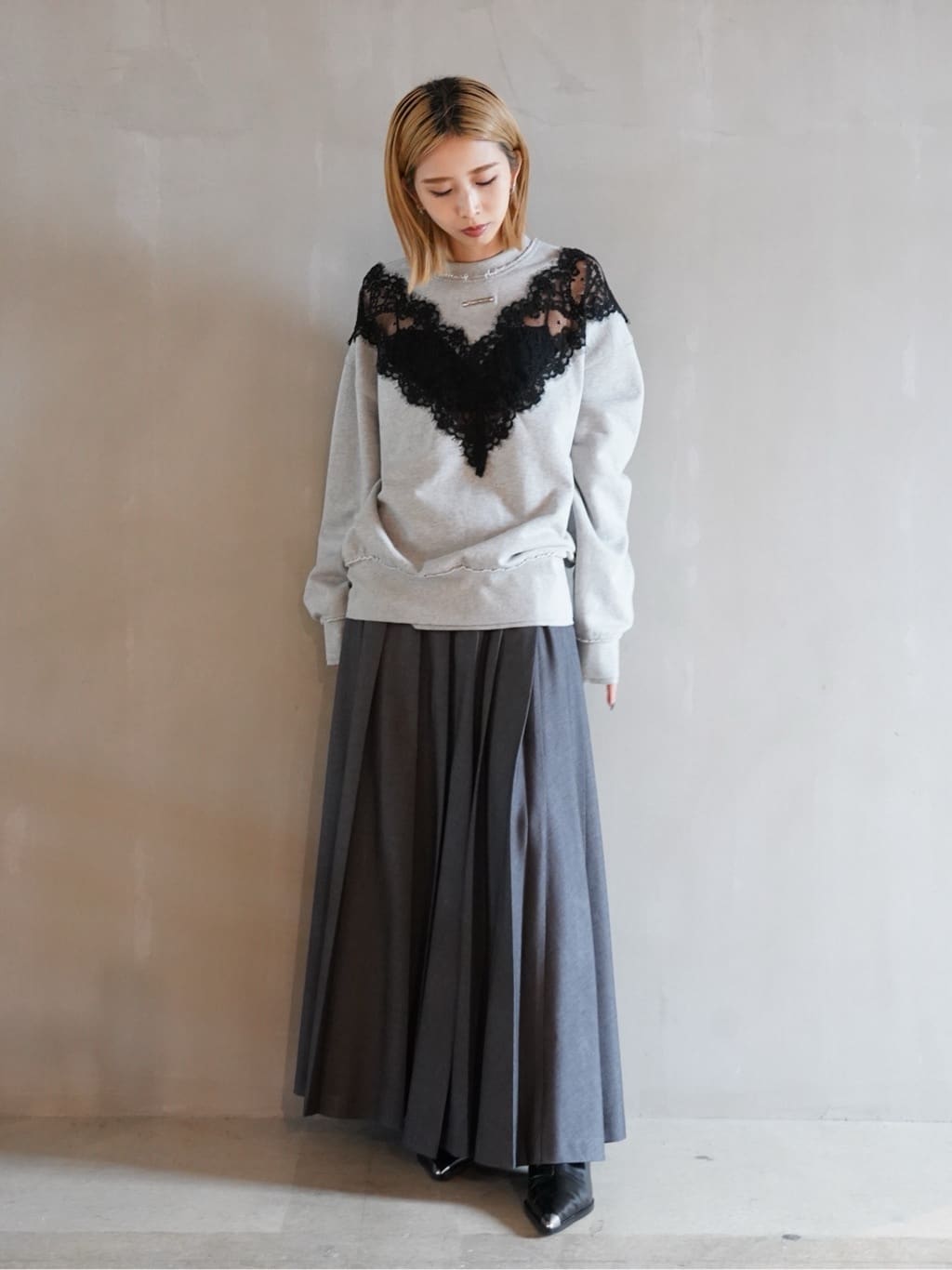 PRANK PROJECTのレーススウェット/Lace Sweatshirtを使った  