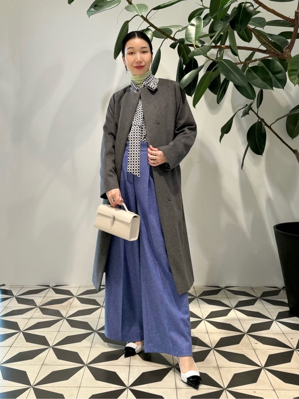 TOMORROWLAND | ピュアカシミヤ ノーカラーコート | Rakuten Fashion