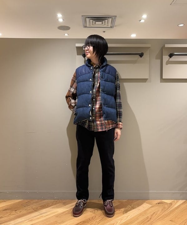 BEAMS MENのREMI RELIEF * BEAMS PLUS / 別注 デニム ダウン