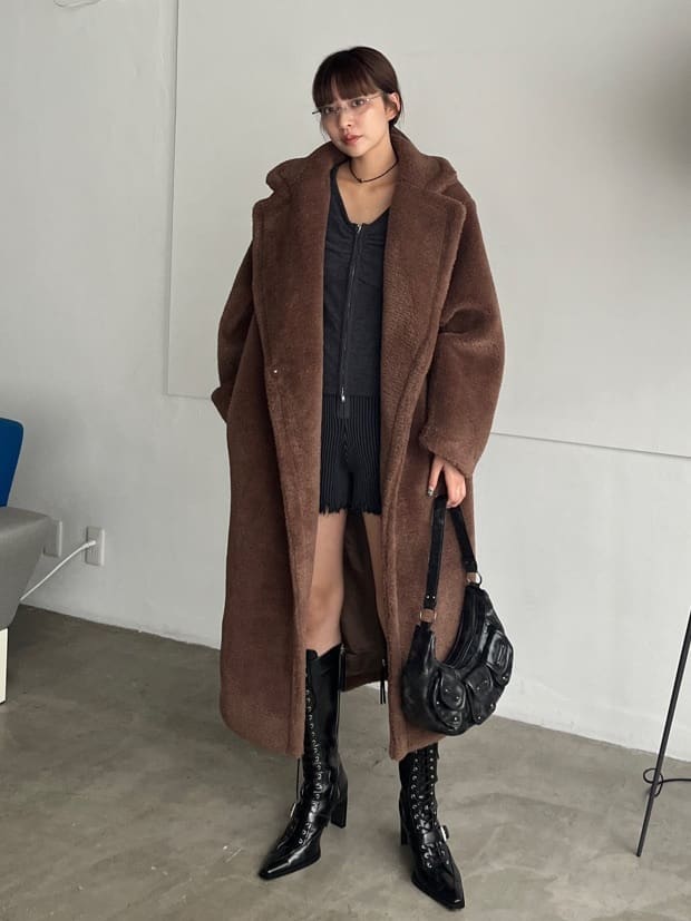 2024冬】SLY / AIRY BOA LONG コート