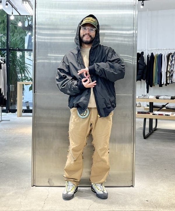 BEAMS MENのFRED PERRY / 別注 フラッフィ クルーネックニット