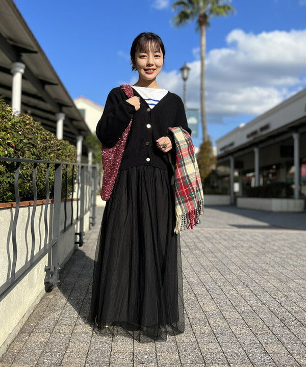 BEAMS HEARTのチェック柄 大判ストールを使ったコーディネートを紹介します。｜Rakuten Fashion(楽天ファッション／旧楽天ブランドアベニュー)4829770