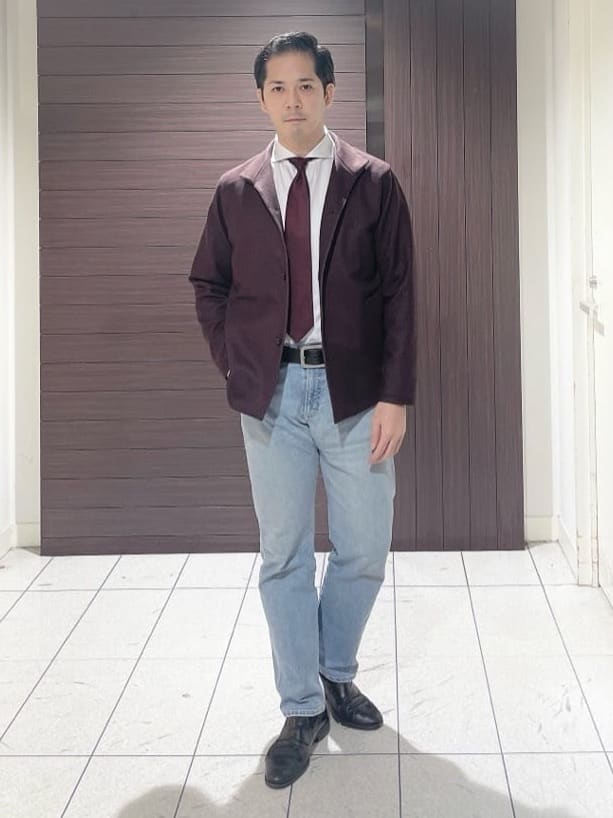 TAKEO KIKUCHIの【DOWN FABRIC】ダウンファブリック スタンドカラーブルゾンを使ったコーディネートを紹介します。｜Rakuten Fashion(楽天ファッション／旧楽天ブランドアベニュー)4833746