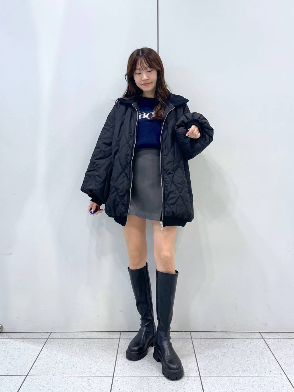 Heather インヒールストレッチロングブーツ　M 23.5 Heather インヒールストレッチロングブーツ M 23.5