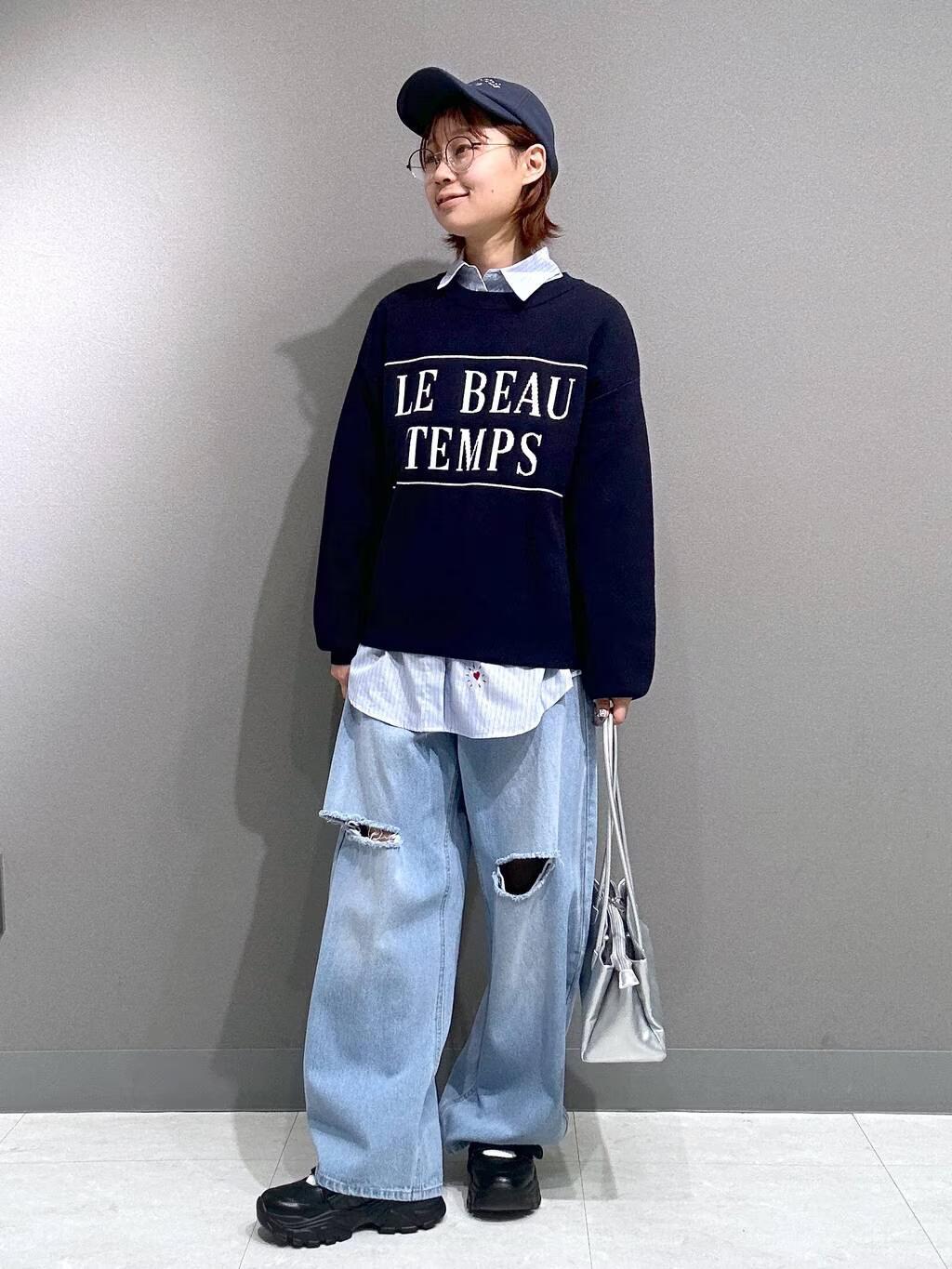 LAKOLEのアソートロゴジャガードニットを使ったコーディネートを紹介します。｜Rakuten Fashion(楽天ファッション／旧楽天ブランドアベニュー)4835076