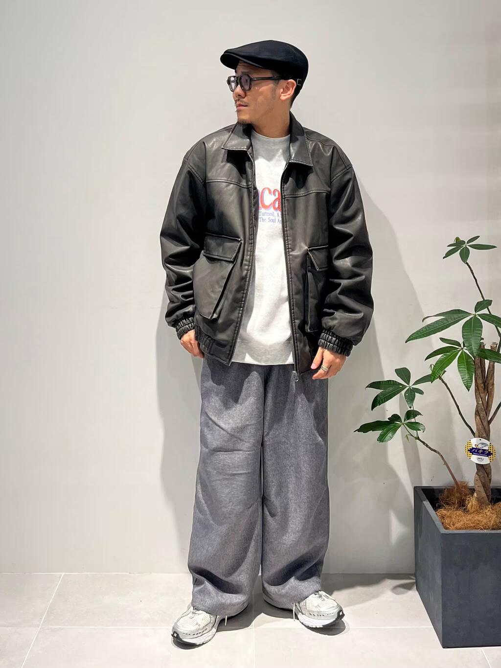 LAKOLEのウォッシュドPUレザーブルゾンを使ったコーディネートを紹介します。｜Rakuten Fashion(楽天ファッション／旧楽天ブランドアベニュー)4835097