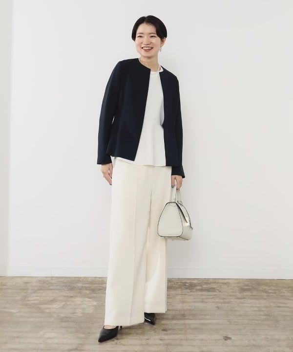 Demi-Luxe BEAMS | ＜セットアップ対応＞トリアセ ペプラムジャケット