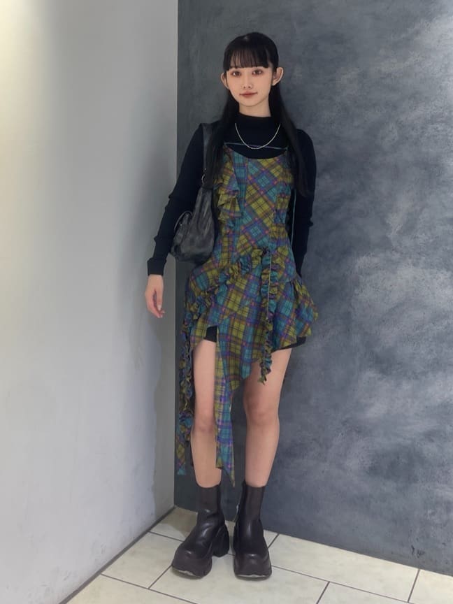 SLY CHECK COMBI キャミソール