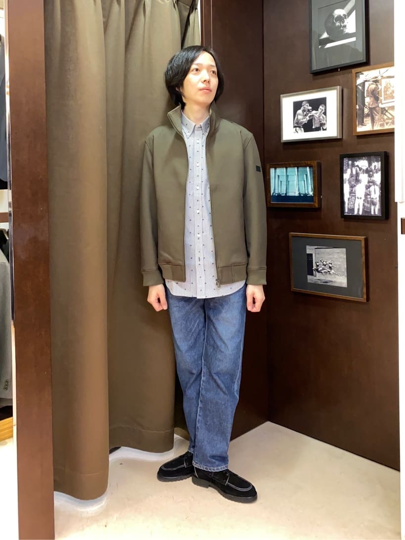 TAKEO KIKUCHIのハットモチーフ ジャカード ストライプ シャツを使ったコーディネートを紹介します。｜Rakuten Fashion(楽天ファッション／旧楽天ブランドアベニュー)4843569