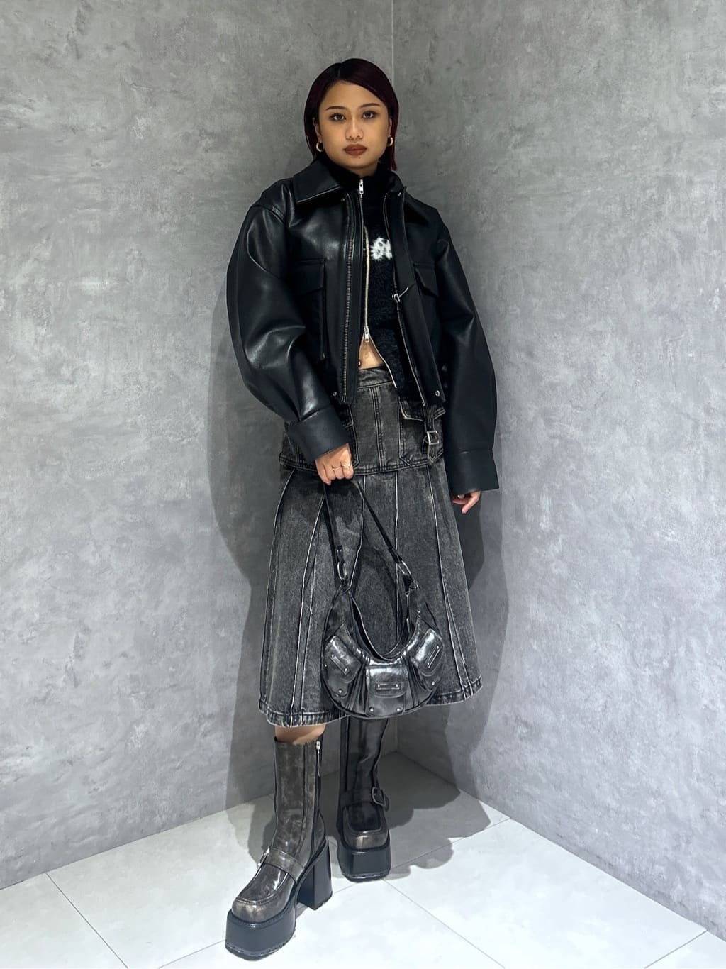 SLY LEATHER FLIGHT ジャケット