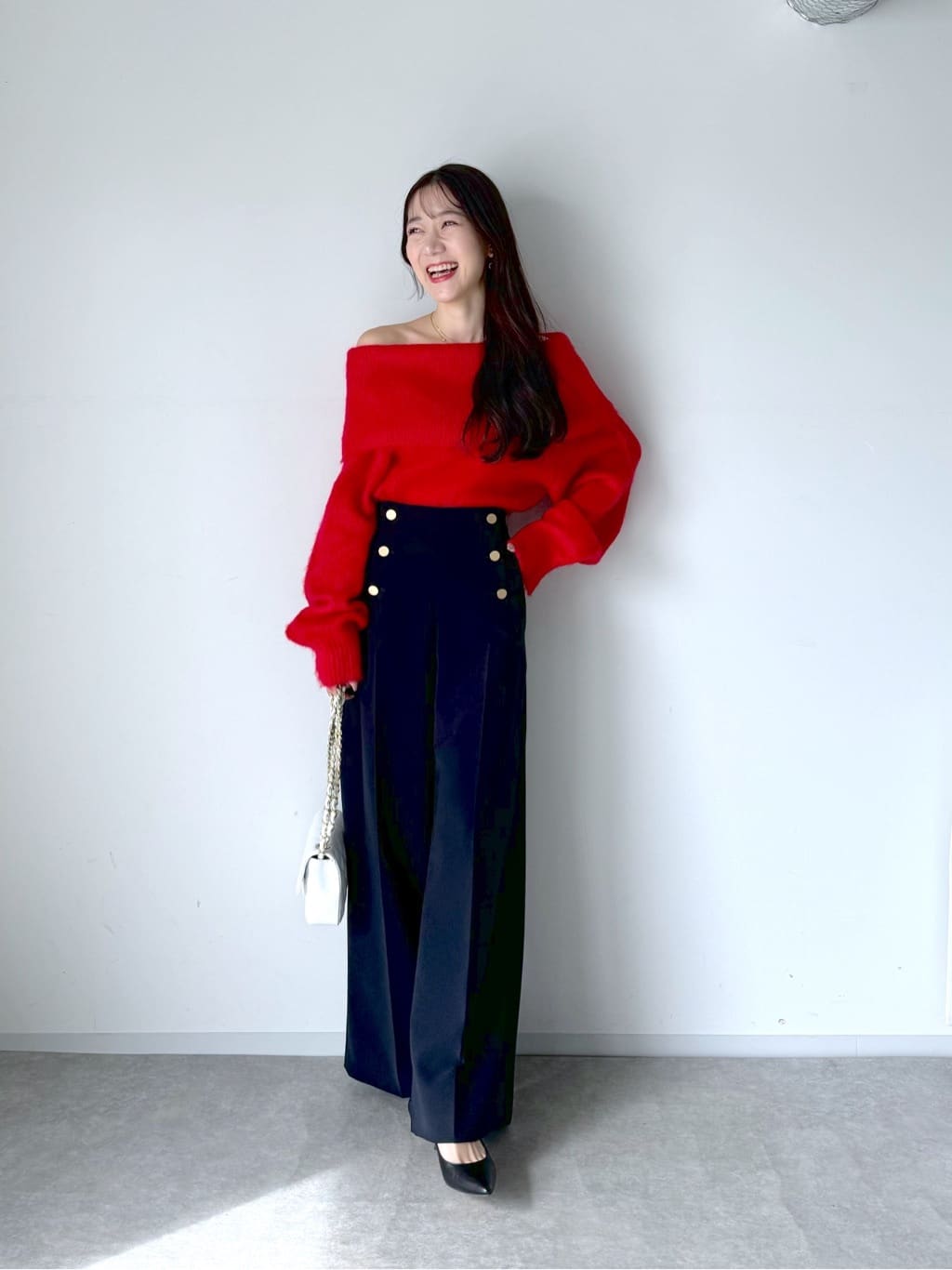 オフショルシャギーニット　La boutique BonBon オフショルシャギーニットLa boutique BonBon