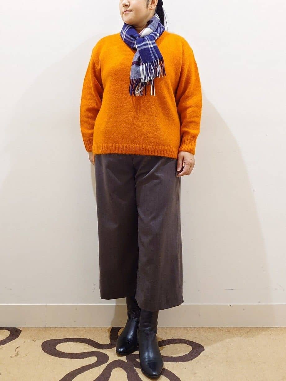 NEWYORKERのアルパカナイロン天竺 ボートネックプルオーバーを使ったコーディネートを紹介します。｜Rakuten Fashion(楽天ファッション／旧楽天ブランドアベニュー)4852323