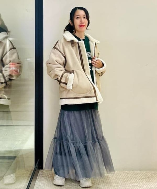 BEAMS HEARTのダメージ ロゴ クルーネック スウェット 24AWを使ったコーディネートを紹介します。｜Rakuten Fashion(楽天ファッション／旧楽天ブランドアベニュー)4857358