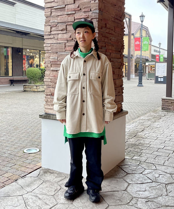 BEAMS HEARTのポリコール CPO ビックシャツを使ったコーディネートを紹介します。｜Rakuten Fashion(楽天ファッション／旧楽天ブランドアベニュー)4857713