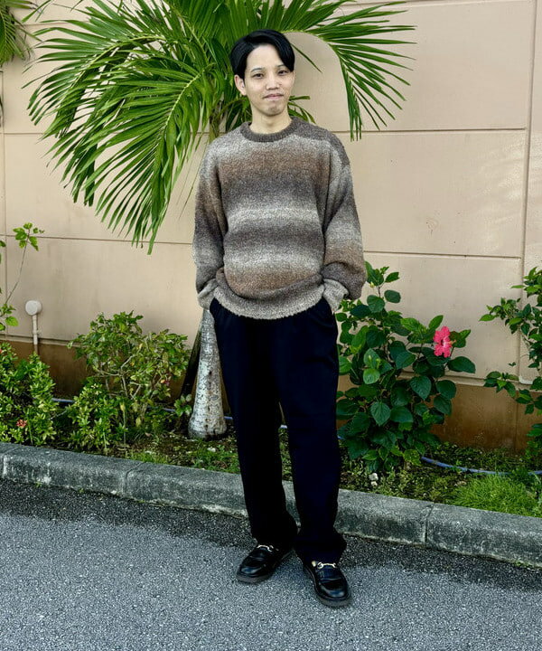 BEAMS HEARTのアソート グラデーション クルーネック ニット ギフト 25SSを使ったコーディネートを紹介します。｜Rakuten Fashion(楽天ファッション／旧楽天ブランドアベニュー)4857792
