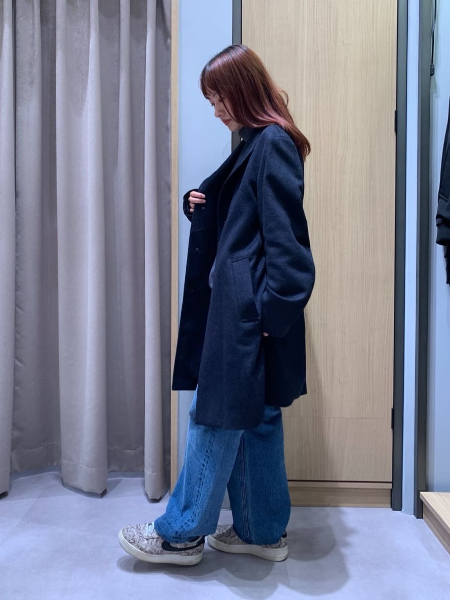 TAKEO KIKUCHIの【ウールカシミヤブレンド】ビーバー調 スタンドカラー コートを使ったコーディネートを紹介します。｜Rakuten Fashion(楽天ファッション／旧楽天ブランドアベニュー)4861655