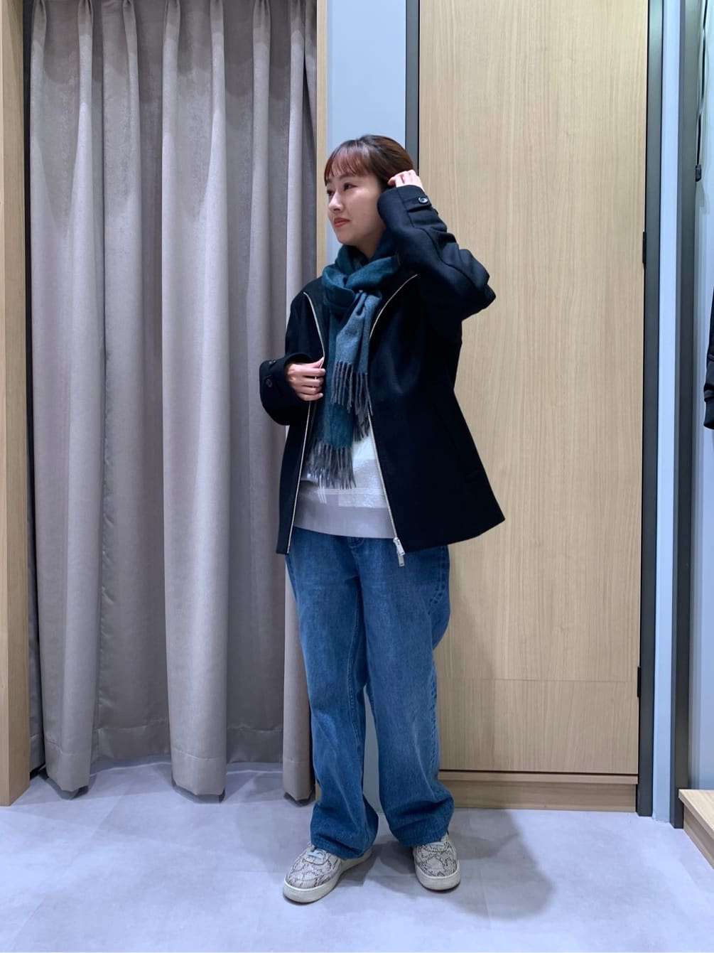 TAKEO KIKUCHIのビッグチェック プルオーバー ニットを使ったコーディネートを紹介します。｜Rakuten Fashion(楽天ファッション／旧楽天ブランドアベニュー)4861656