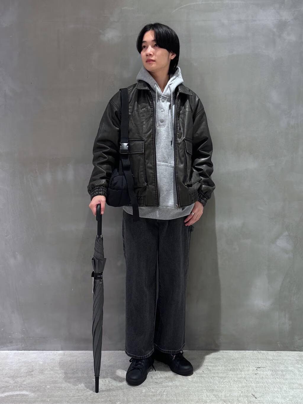 LAKOLEのウォッシュドPUレザーブルゾンを使ったコーディネートを紹介します。｜Rakuten Fashion(楽天ファッション／旧楽天ブランドアベニュー)4865599