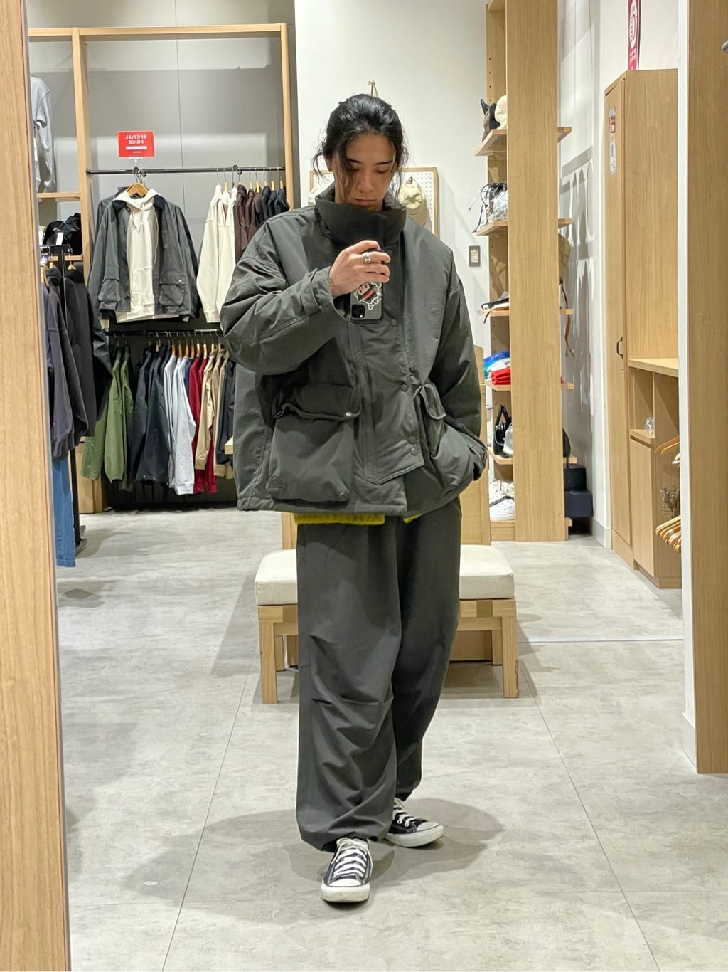 coenのダブルシルエットブルゾン【C.Mt PADDED BLOUSON】を使っ