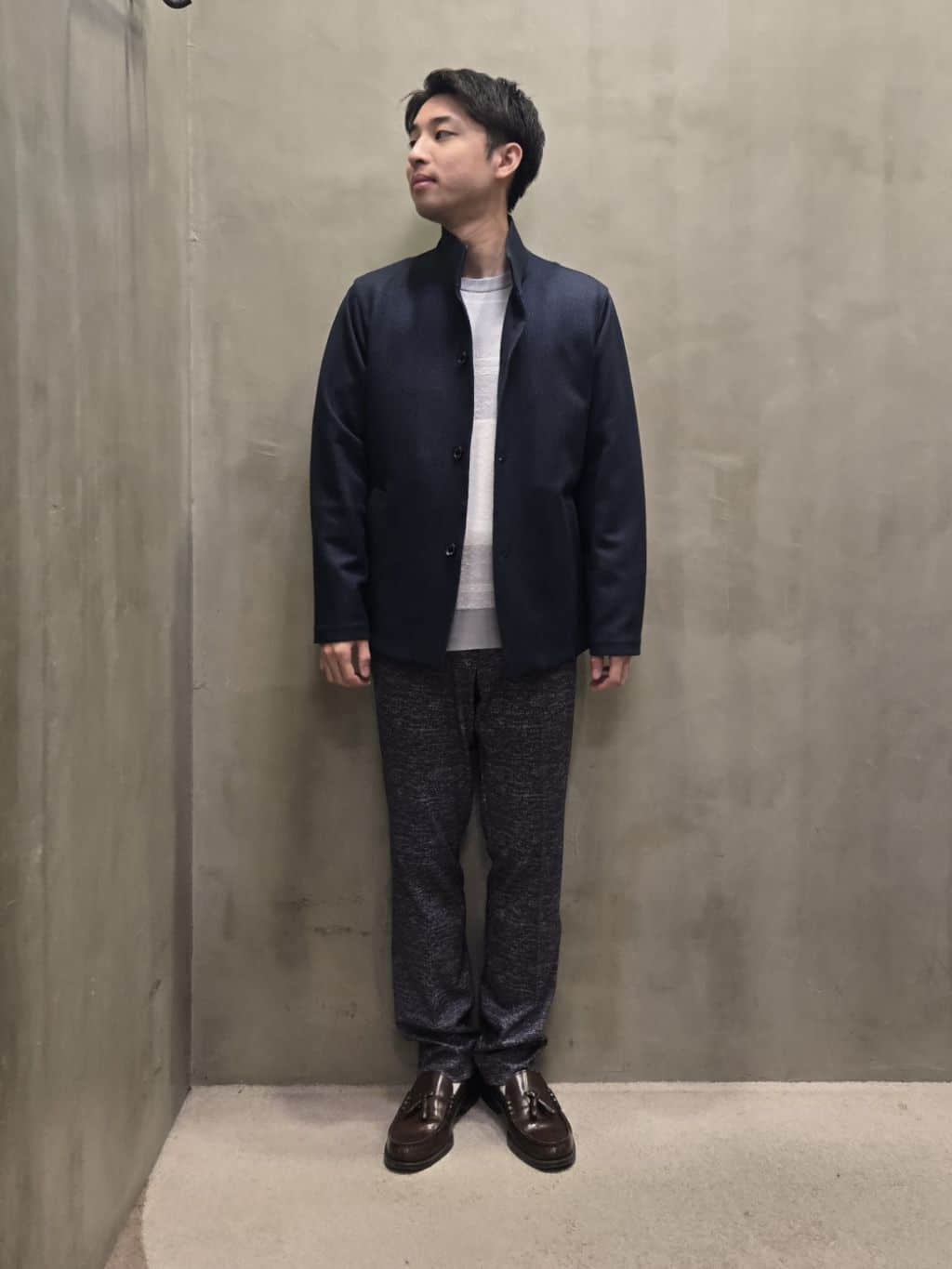 TAKEO KIKUCHIのビッグチェック プルオーバー ニットを使ったコーディネートを紹介します。｜Rakuten Fashion(楽天ファッション／旧楽天ブランドアベニュー)4871403