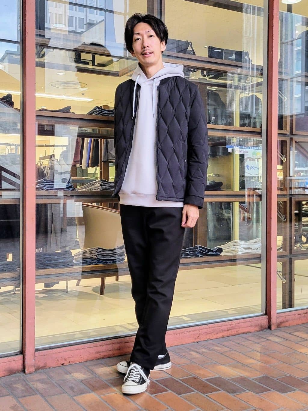 TAKEO KIKUCHIの【軽量アウター】エレクティブ キルト ブルゾンを使ったコーディネートを紹介します。｜Rakuten Fashion(楽天ファッション／旧楽天ブランドアベニュー)4873915
