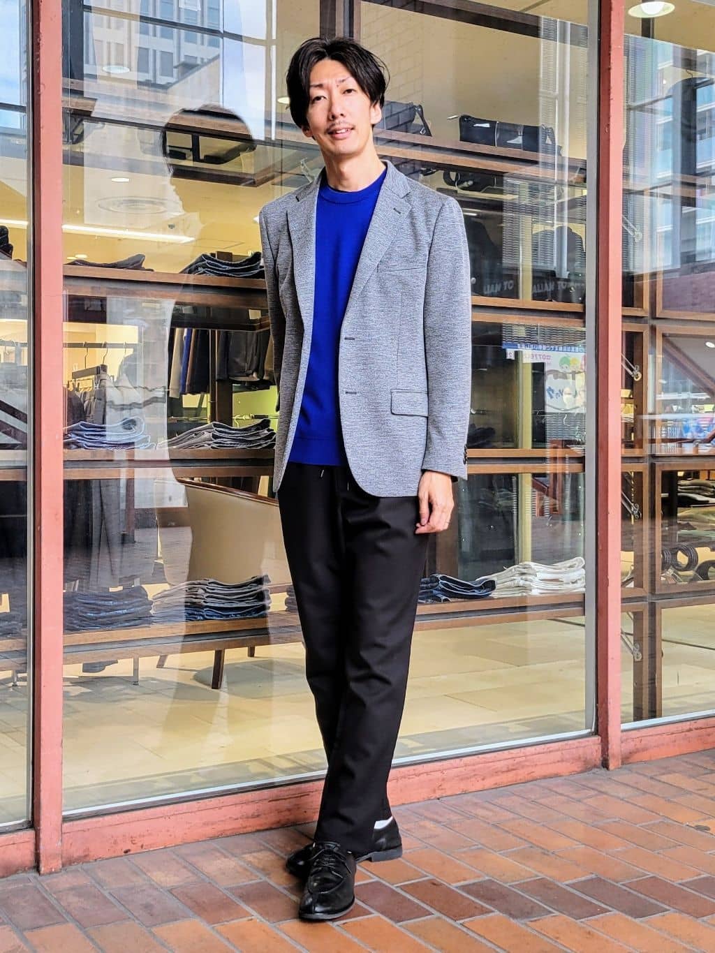 TAKEO KIKUCHIの【アンチピリング】クルーネック ニットを使ったコーディネートを紹介します。｜Rakuten Fashion(楽天ファッション／旧楽天ブランドアベニュー)4875387