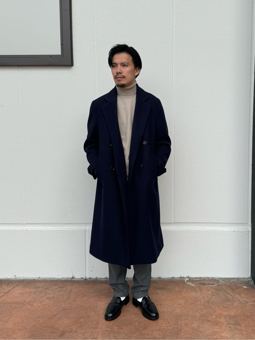 UNITED ARROWS LTD. OUTLETのニット メルトン ダブルチェスターコート 