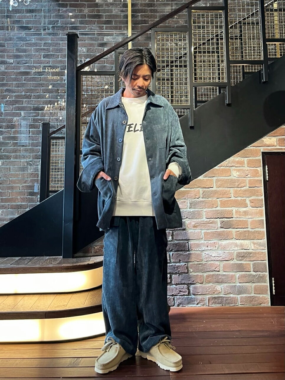 LOVELESSのコーデュロイワークジャケットを使ったコーディネートを紹介します。｜Rakuten Fashion(楽天ファッション／旧楽天ブランドアベニュー)4883342