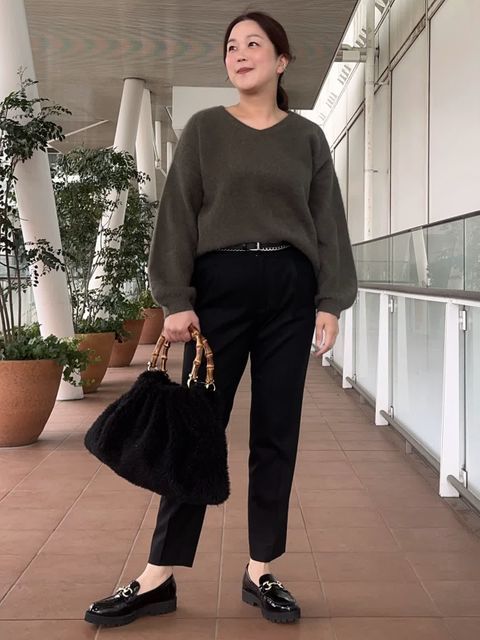 INEDの《大草直子コラボ》カシミヤジレ《COLOMBO》を使った