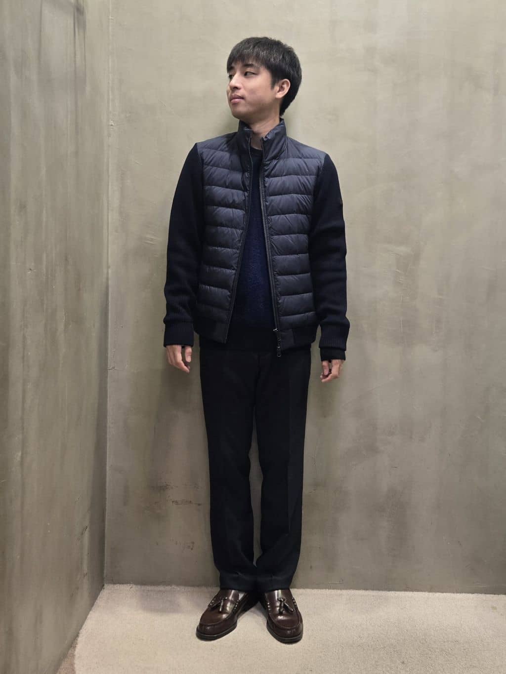 TAKEO KIKUCHIのビッグチェック プルオーバー ニットを使ったコーディネートを紹介します。｜Rakuten Fashion(楽天ファッション／旧楽天ブランドアベニュー)4888783