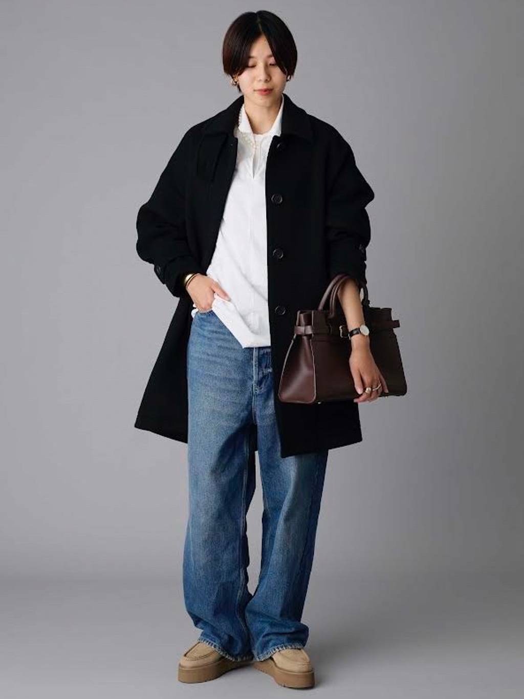 Curensologyの<&RC>ワイドルーズデニムパンツを使ったコーディネートを紹介します。｜Rakuten Fashion(楽天ファッション／旧楽天ブランドアベニュー)4890942